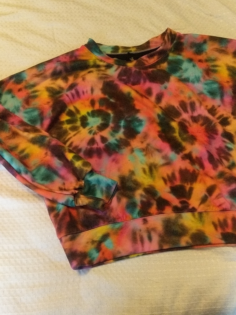 SugarfreeTie-Dye Oversized Crewneck Sweatshirt - Multicolor